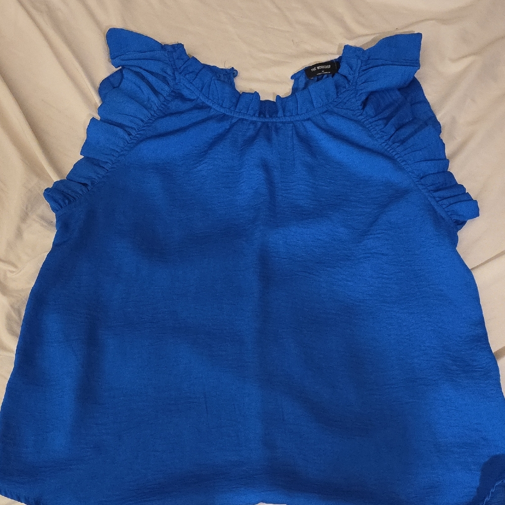 Workshop Republic Clothing Blue Blouse Casual Style